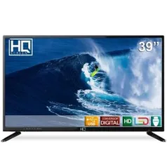 [R$662 AME+CC Shoptime] TV LED 39" HQ HQTV39 HD Conversor digital | R$736