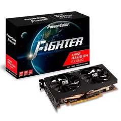 Placa de Vídeo PowerColor Fighter Radeon RX 6600, 8GB, GDDR6. 