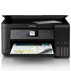 Multifuncional Tanque de Tinta Epson EcoTank L4160 Wireless - Impressora, Copiadora, Scanner | R$1401