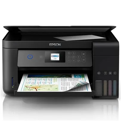 Multifuncional Tanque de Tinta Epson EcoTank L4160 Wireless - Impressora, Copiadora, Scanner | R$1401