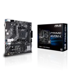 Placa Mãe ASUS Prime A520M-K, Chipset A520, AMD AM4, mATX, DDR4, 90MB1500-M0EAY0 | R$ 289