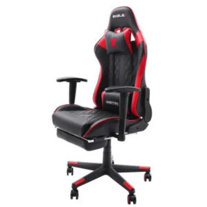 Cadeira Gamer Matrix Pro Reclinável Graus Com Braço 3D e apoio De Pé Vermelho | R$ 1.275