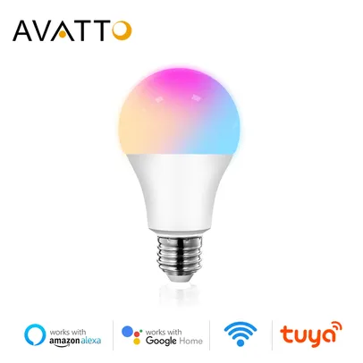 [Novos Usuários] Lâmpada Inteligente Avatto Tuya WIFI RGB | R$21