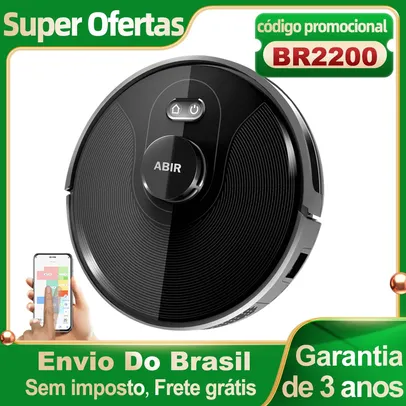 [Do Brasil/ Moedas R$ 1369] Robô aspirador de pó ABIR X8