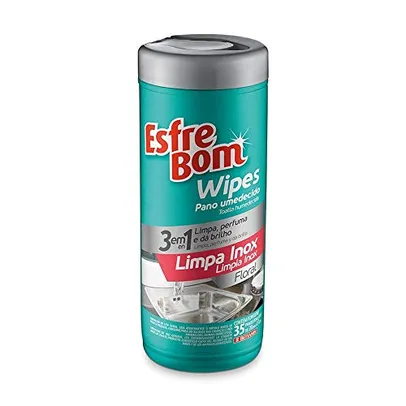 Compre 10 recorrente Pano de Limpeza Umedecido Tubo Limpa Inox Esfrebom,