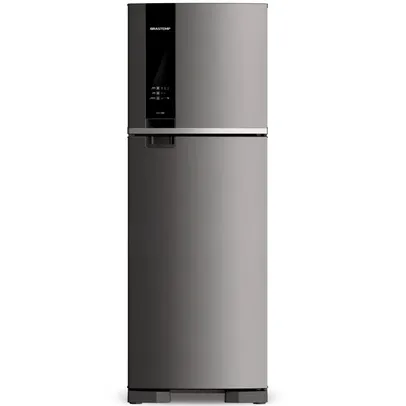 Geladeira Brastemp Frost Free Duplex 375 litros cor Inox com Espaço Adapt - BRM45JK