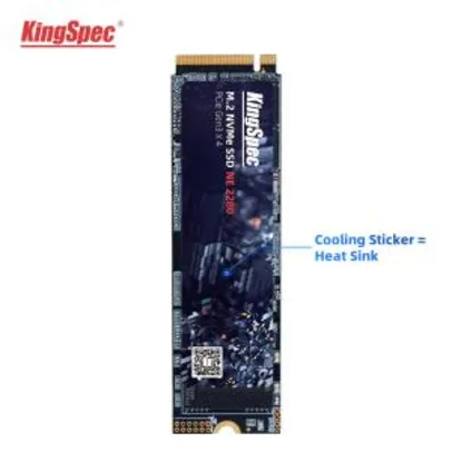 SSD M.2 512GB KingSpec NVMe PCIe | R$308