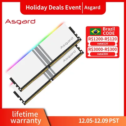 Memória Asgard V5 Series Ddr4 8gbx2 3600mhz CL14 Rgb 