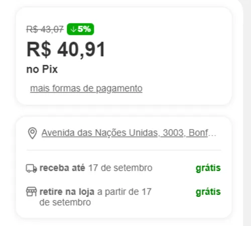 Imagem na descrição da promoção