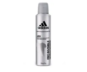 [APP- LEVE 6 PAGUE 4] Desodorante Aerossol Antitranspirante Masculino - Adidas Pro Invisible 150ml | R$5