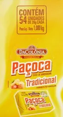 [PRIME] Paçoca Retangular Tradicional 54 Unidades de 20g | R$22