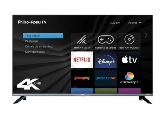 [R$ 1.110 AME] Smart TV Philco 43" UHD 4K - PTV43G70R2CSGBL HDR10 Dolby LED