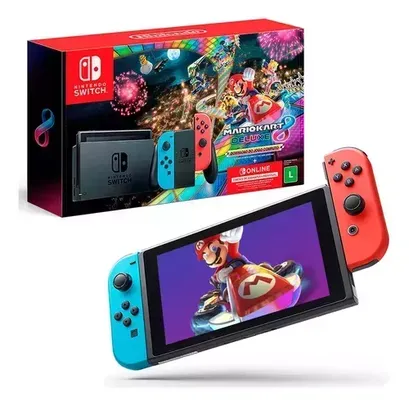 Console Nintendo Switch Neon + Mario Kart Deluxe 8