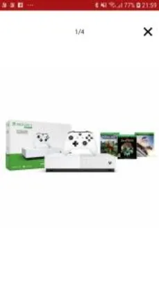 Console Xbox One S 1TB All - Digital Edition - Minecraft, Sea of Thieves - Forza Horizon 3