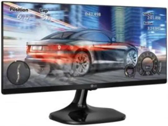 Monitor LG LED 25” Full HD UltraWide 21:9 - 2 HDMI 25UM58 = R$ 668.43 - à vista no boleto/cartão