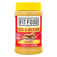 Pasta de Amendoim Cremosa Fit Food 450g