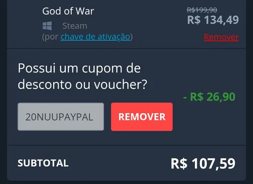 Imagem na descrição da promoção