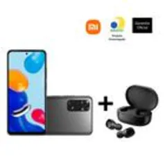 Smartphone Xiaomi Redmi Note 11 6,43'' 4GB+128GB Cinza + Fone Bluetooth Xiaomi Earbuds Basic 2