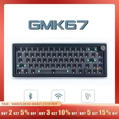 [TAXA INCLUSA/MOEDAS] Base Teclado Mecânico GMK67