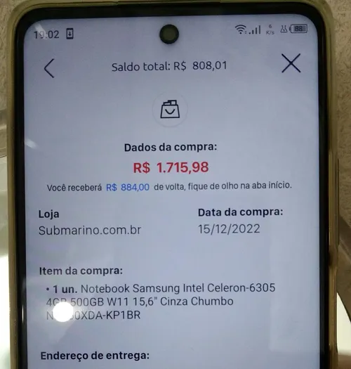 Imagem na descrição da promoção