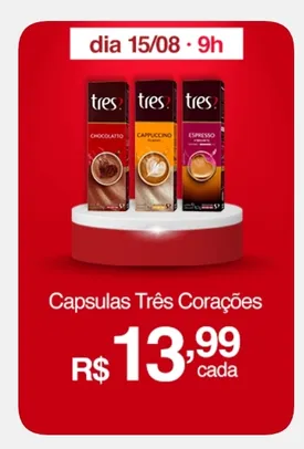 [APP / AME R$12,50] Cápsulas três corações 110G com 10 cápsulas