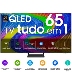 Samsung Smart TV 65 Polegadas QLED 4K Q65D 2024, Modo Game, Tela sem limites, Design slim, Visual livre de cabos, Alexa built in