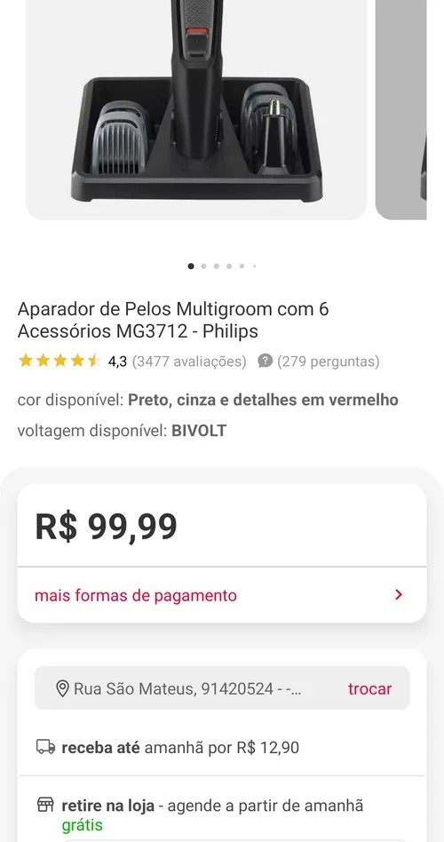 Imagem na descrição da promoção