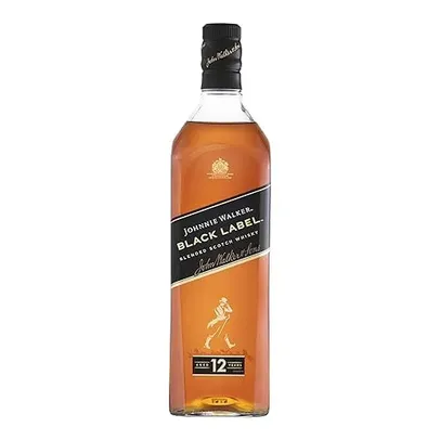 [2 unidades (92,45 a unidade)] Whisky Escocês Blended Black Label 12 anos Johnnie Walker Garrafa 750ml