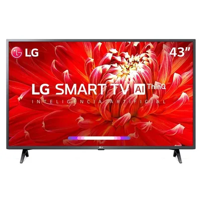 Smart TV 43´ Full HD LG, Conversor Digital, 3 HDMI, 2 USB, Wi-Fi, Bluetooth, HDR, ThinQ AI | R$1800