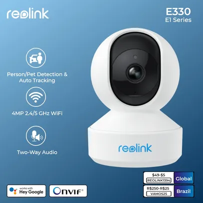  Câmara IP PoE 5MP com detecção de pessoa e veículo Reolink RLC-510A 