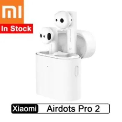 Xiaomi Airdots Pro 2 Fone de ouvido Bluetooth TWS fone de ouvido sem fio Air 2 - Branco Original - Airdots pro 2