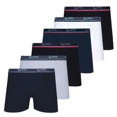 Kit 10 Cueca Lupo Algodão Boxer Cotton Box Masculina Adulto | R$150