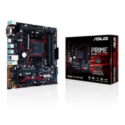 Placa Mãe Asus Prime B450M Gaming/BR, Chipset B450, AMD AM4, mATX, | R$589