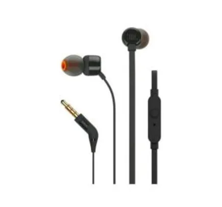 Fone de Ouvido Intra Auricular JBL - com Cabo P2 T110 - R$ 36