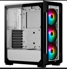 Gabinete Gamer Corsair ICUE 220T TG RGB, Mid Tower, com FAN | R$550