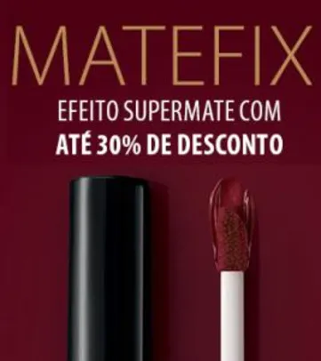 Batom Líquido Matte Matefix Eudora - R$24,99