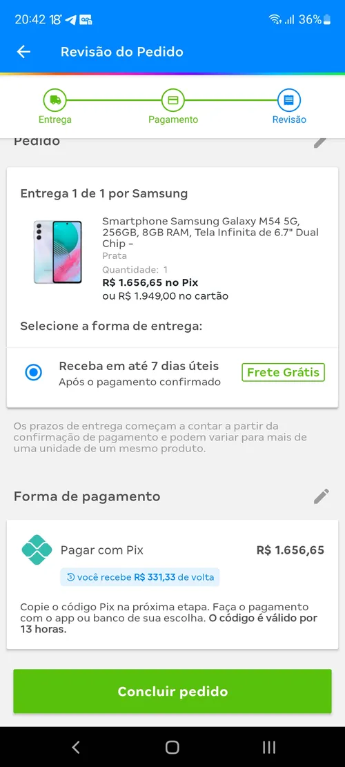 Imagem na descrição da promoção