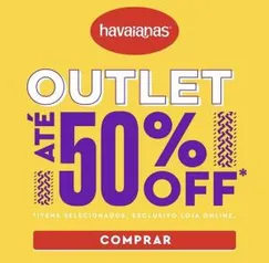 Até 50% de desconto no Havaianas Outlet