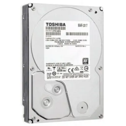 HD Toshiba 2TB, Sata III, 7200RPM, 64MB | R$347