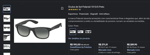 Imagem na descrição da promoção