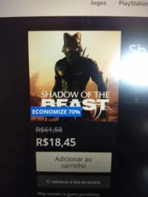 Shadow of the Beast - PS4 | R$ 19