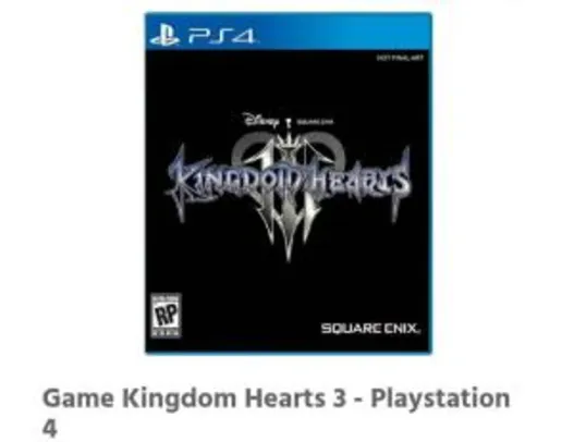 Game Kingdom Hearts 3 - Playstation 4 - R$79