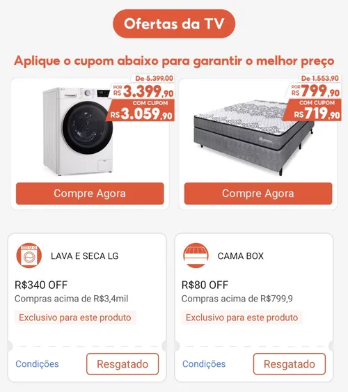 Imagem na descrição da promoção