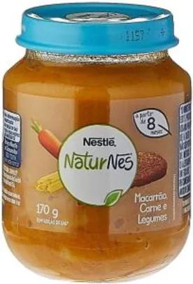 (Recorrencia) Papinha, Macarrão Carne e Legumes, Nestlé, 170g - R$3,59