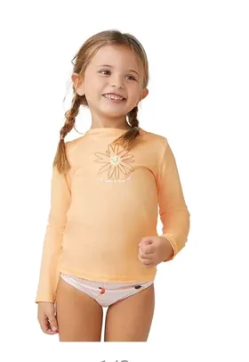 Camiseta Infantil Menina Com Proteção Solar UV Toddler - hering - Camiseta Infantil