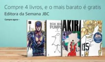 Obras da JBC, Compre 4 pague 3, AMAZON, Semana JBC