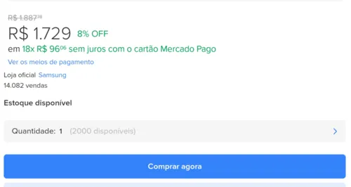 Imagem na descrição da promoção