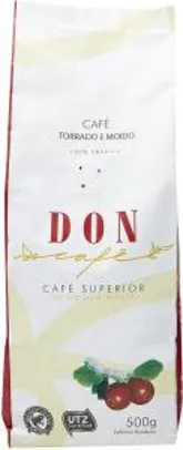 [Prime] Café Torrado e Moído 100% Arábica Don Superior, 500g R$ 18