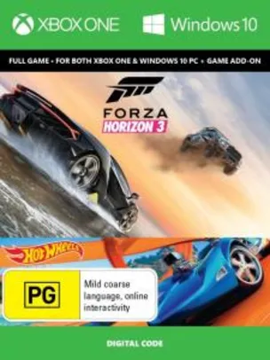 Forza Horizon 3 One/PC + DLC Hot Wheels + Assassin's Creed Unity - Digital Code