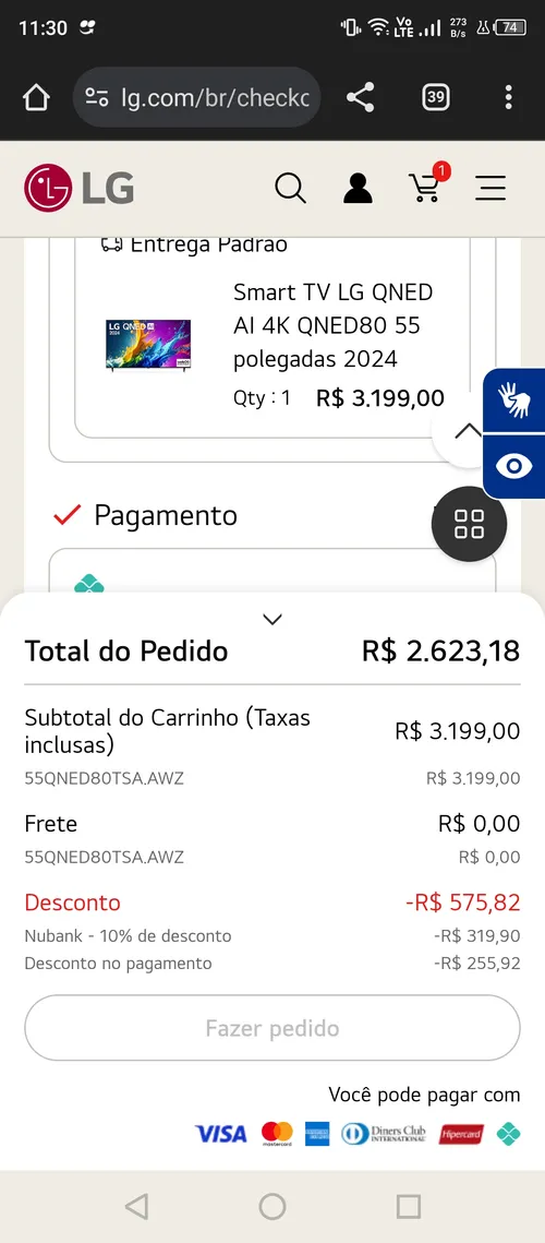 Imagem na descrição da promoção